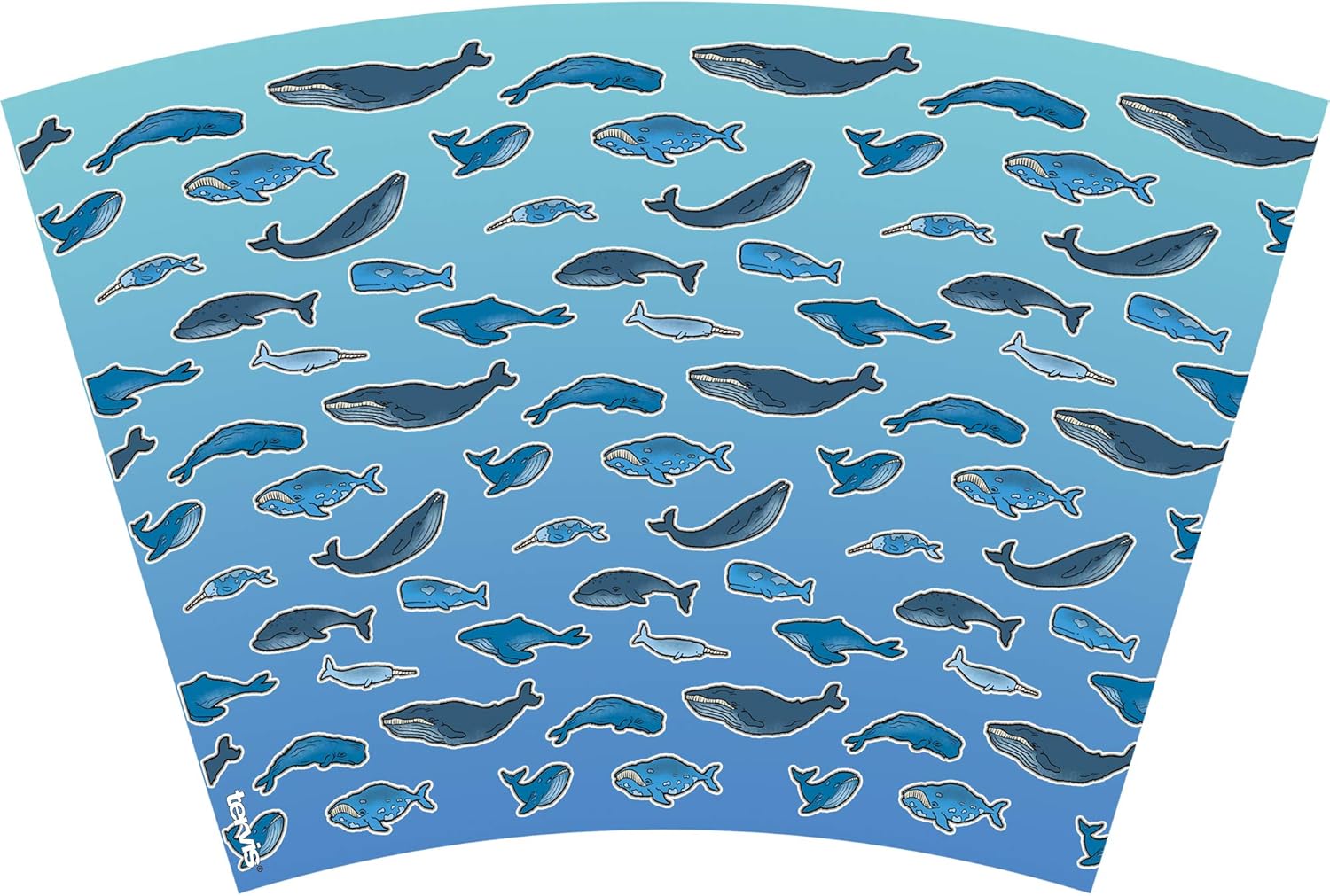 Tervis Made in USA Double Walled Whale Tail Insulated Tumbler Cup Keeps Drinks Cold & Hot, 24oz, Clear - Image 2