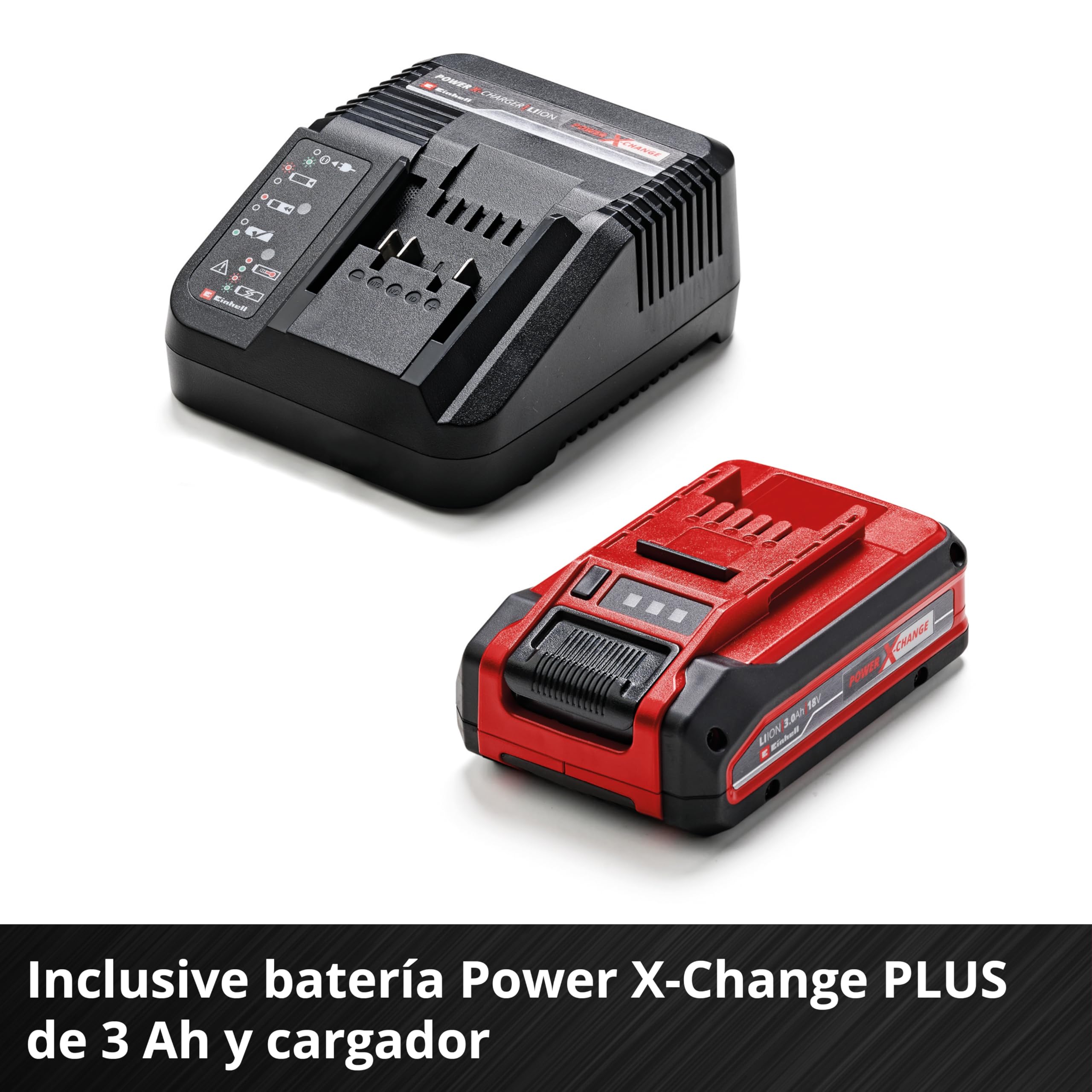 Einhell Cortacésped con batería GE-CM 18/30-1 Li BL (1x3,0 Ah) | PXC | 18 V | corte 30 cm | máx. 175 m² | Brushless | cesta recogedora de 27 l | altura corte 30–65 mm | batería de 3,0 Ah