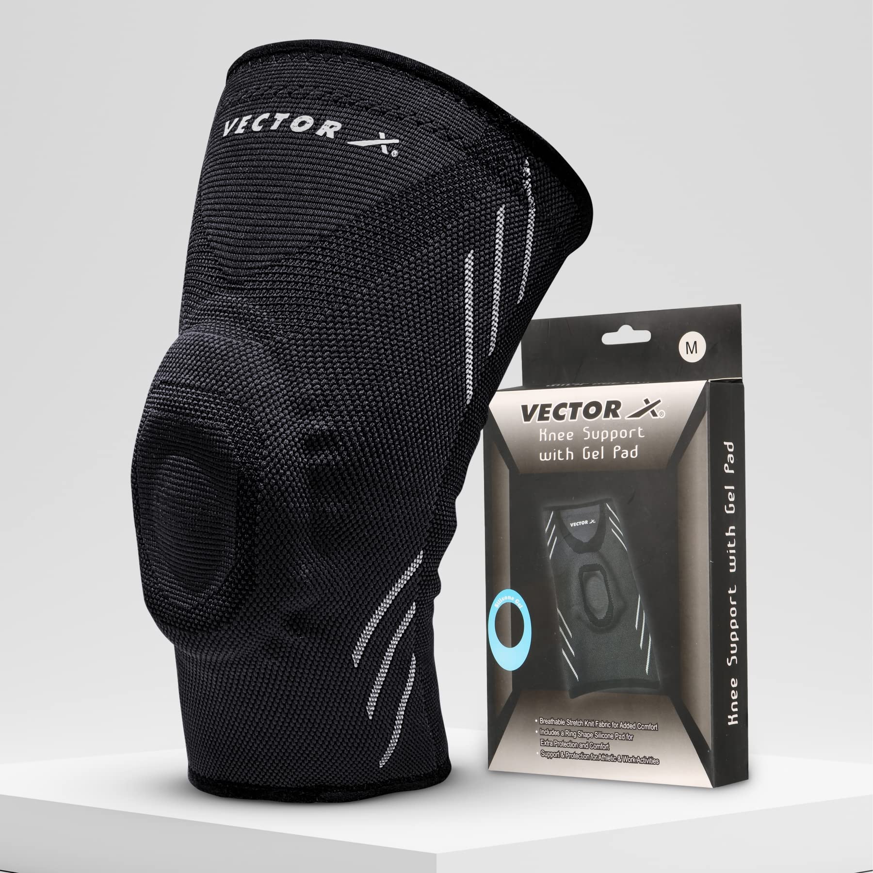 Vector X Knee Support with Gel (Large) (B01B9D3A3K) Amazon Price History, Amazon Price Tracker