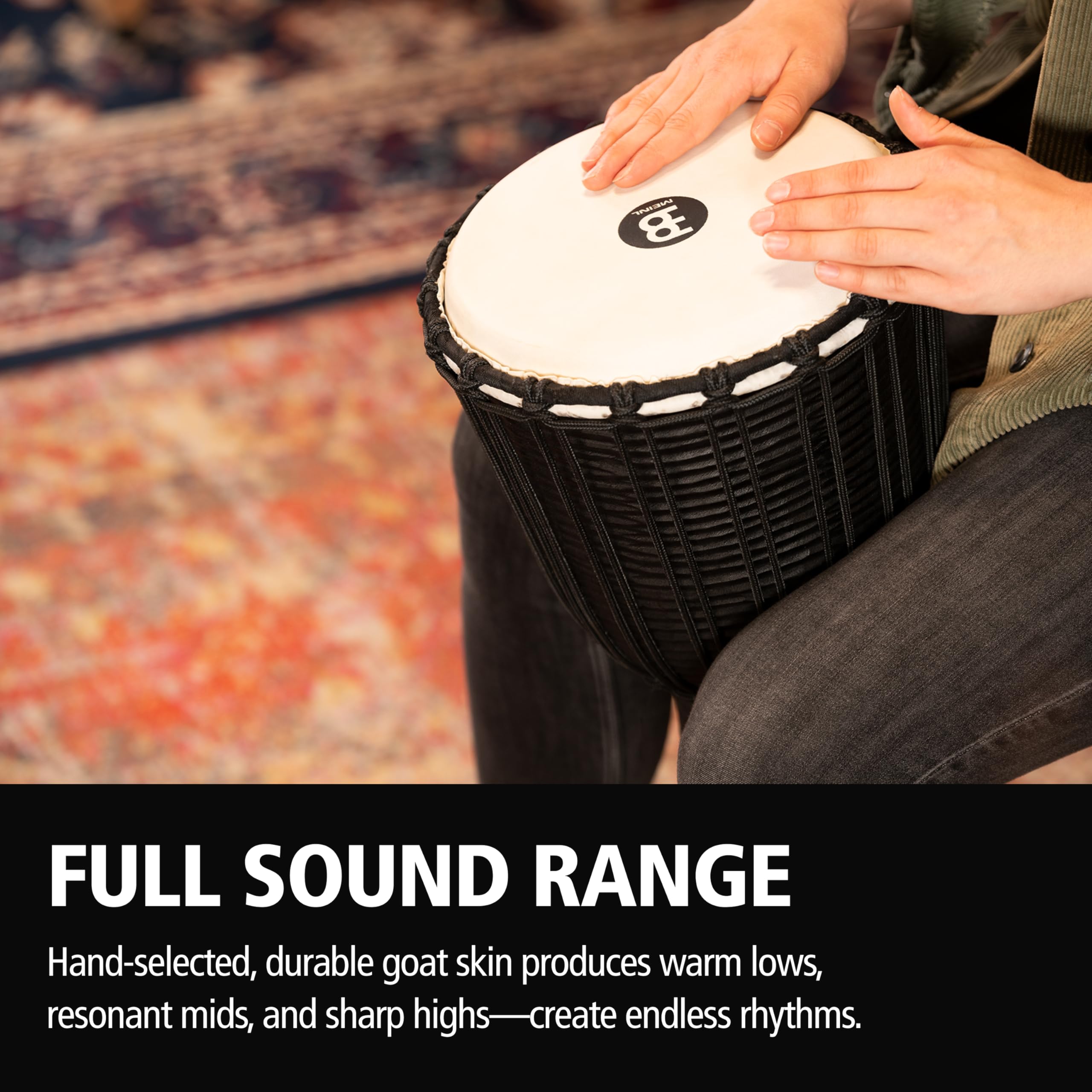 MEINL 12 PADJ4-L-G Phantom Black Djembé