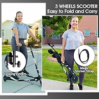 AOODIL Swing Roller 3 kerekű összecsukható öncsúszó roller 6+ éveseknek 6