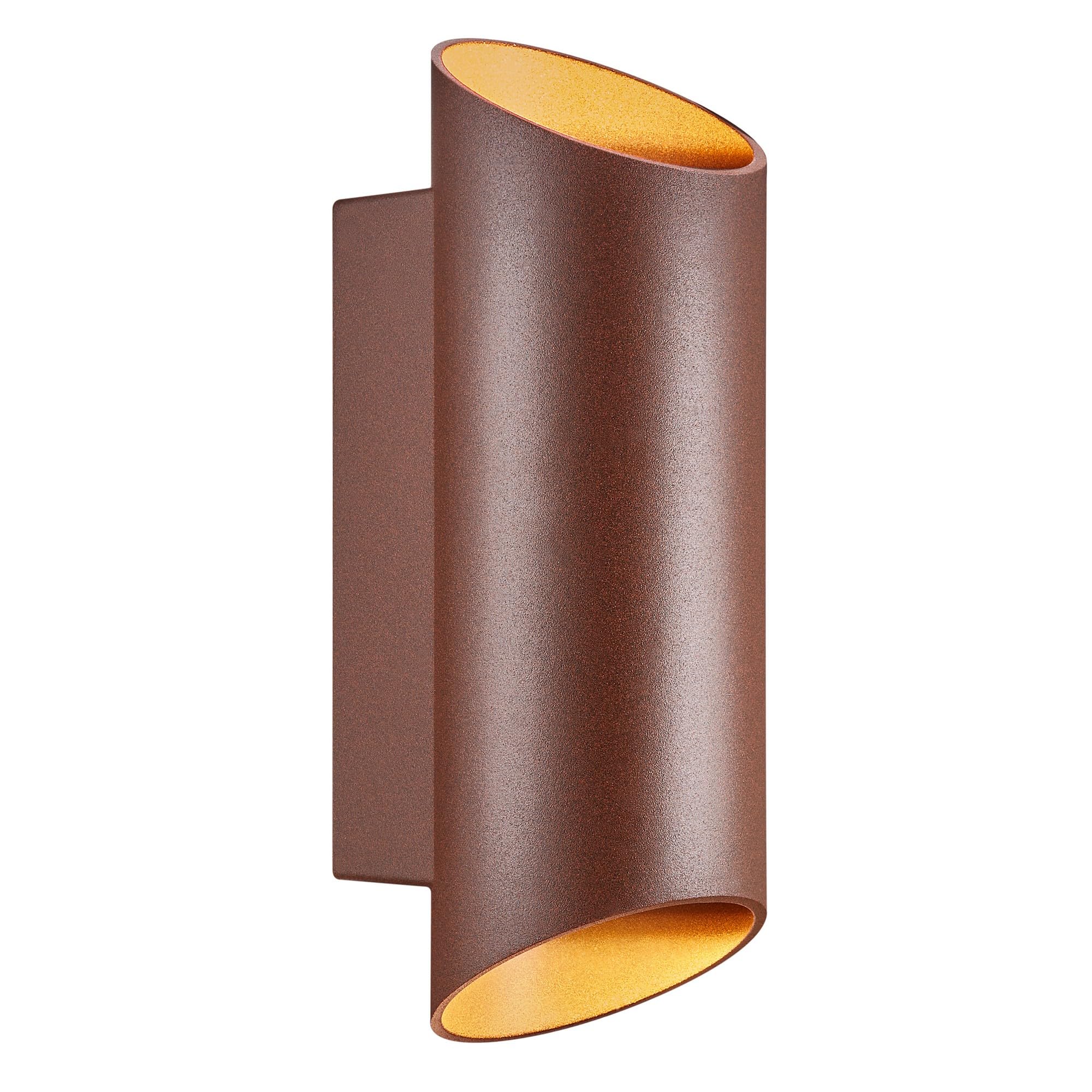 Nordlux Brown Nico Outdoor Wall Light Aluminium Gu10 Weatherproof - Garden, Patio, Entrance Mains Powered, Ip54