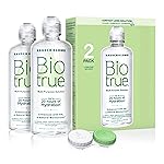 Biotrue Contact Solution, Multi-Purpose Solution with Lens Case, Cleans, Conditions, Hydrates, Disinfects, Removes Protein, Dirt & Debris, Contact Lens Cleaner & Storage, 10 Fl Oz (Pack of 2)