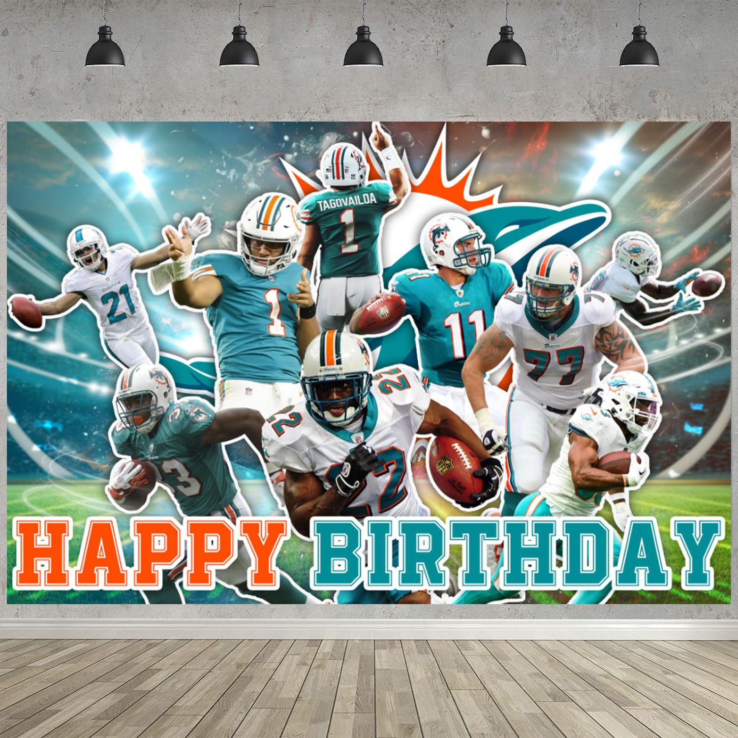Tarjeta De Feliz Cumpleaños De Los Miami Dolphins