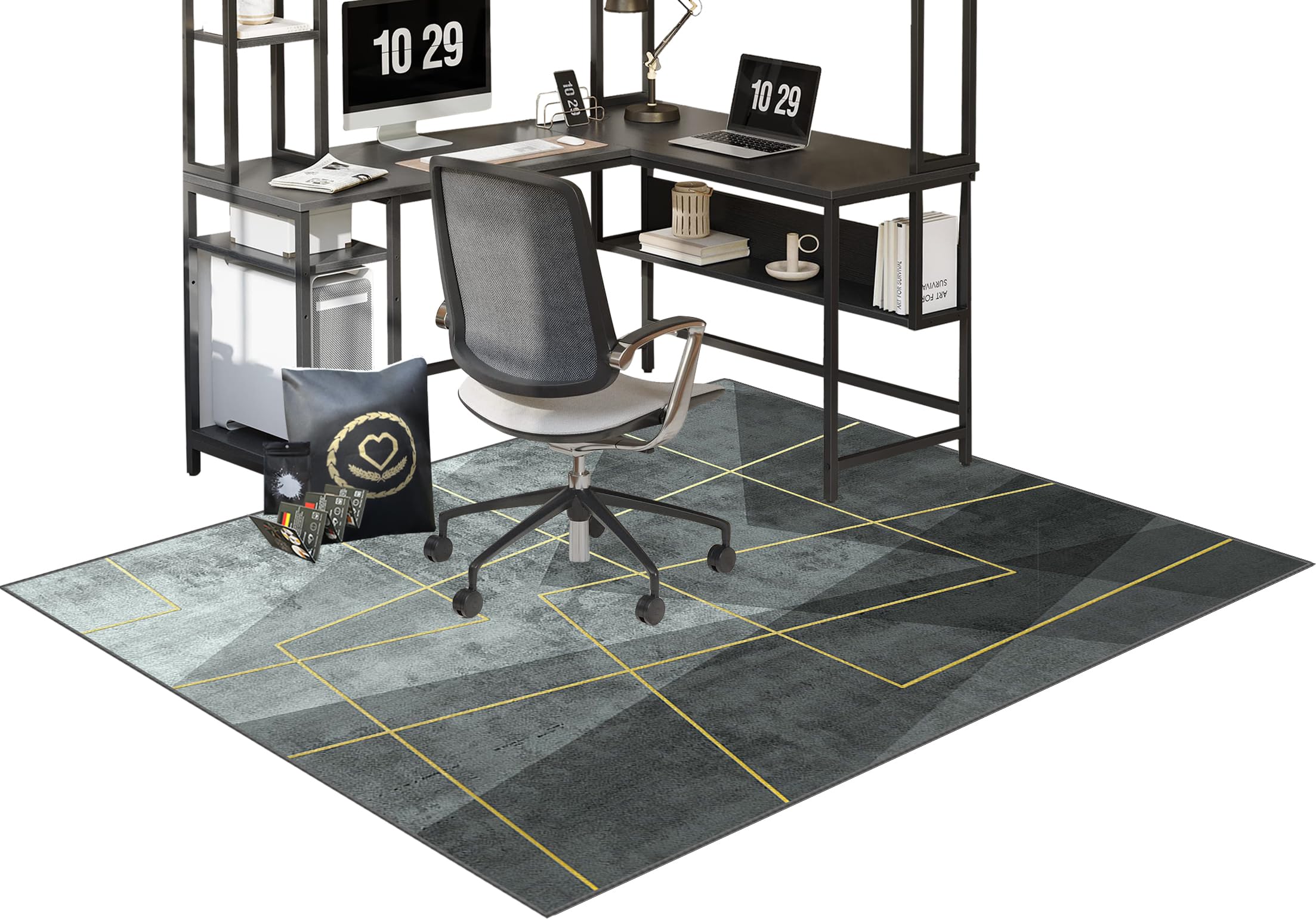 Office Chair Mat for Hardwood Floor, Office Floor Mat, Gaming Chair Mat Non-Slip Protective, Office Carpet Protector Chair Mat, Floor Protector for Office Chair, Chair Mats for Parquet 100 x 140 cm