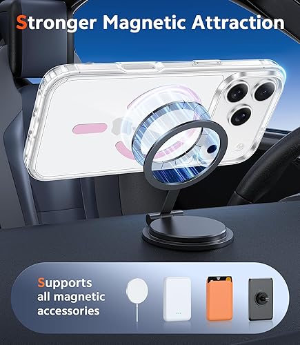 Miniatura 1224 de Fntcase Funda para iPhone 15 Plus y 14 Plus de 6.7 pulgadas, magnética, a prueba de golpes de grado militar, antiamarilleo, delgada, protectora