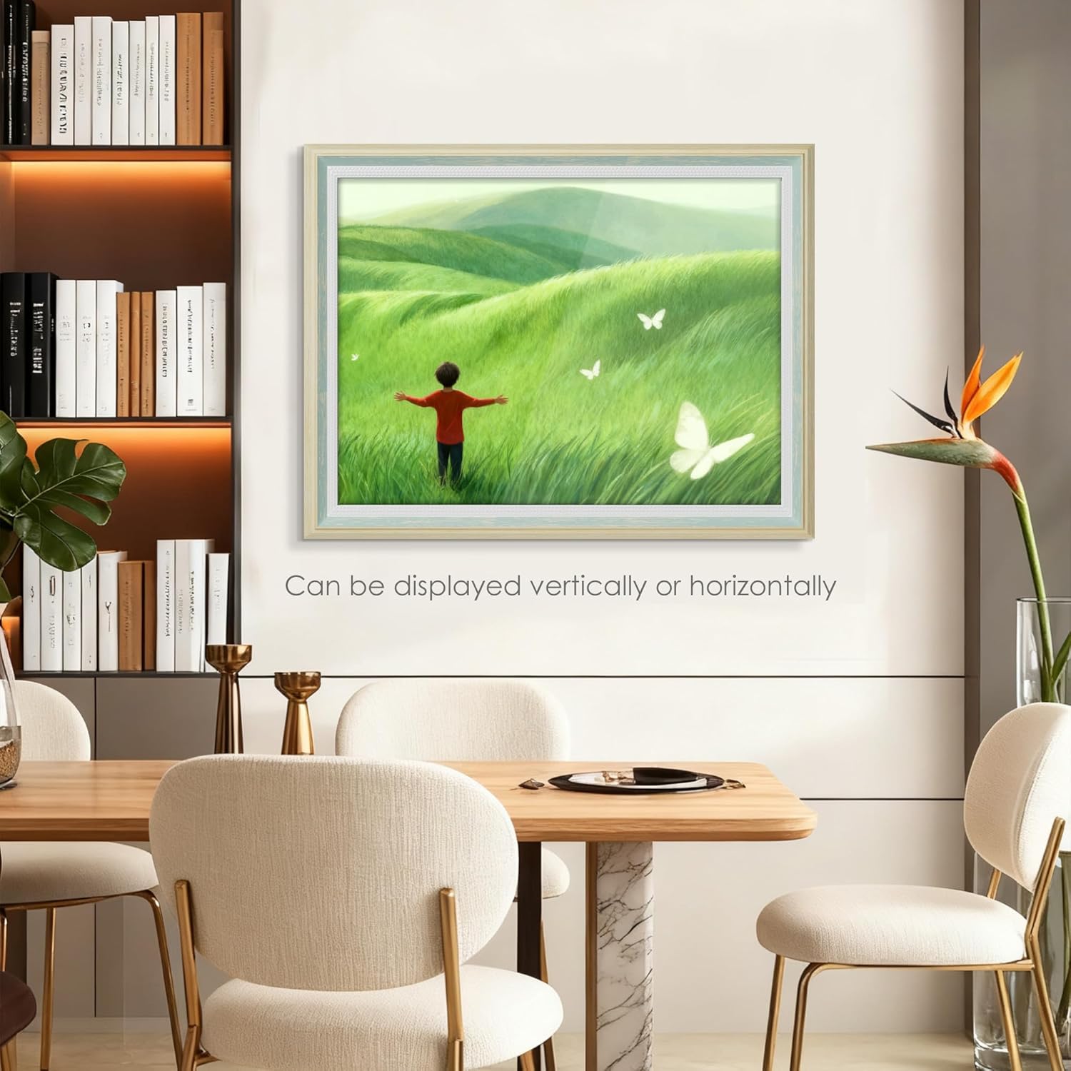 Abtgt 18x24 Frame Ornate Vintage Style, Made of Black MDF Backing for Horizontal or Vertical Wall Mount, 18x24 Poster Frame for Home Decor, Vintage Green 1 Pack