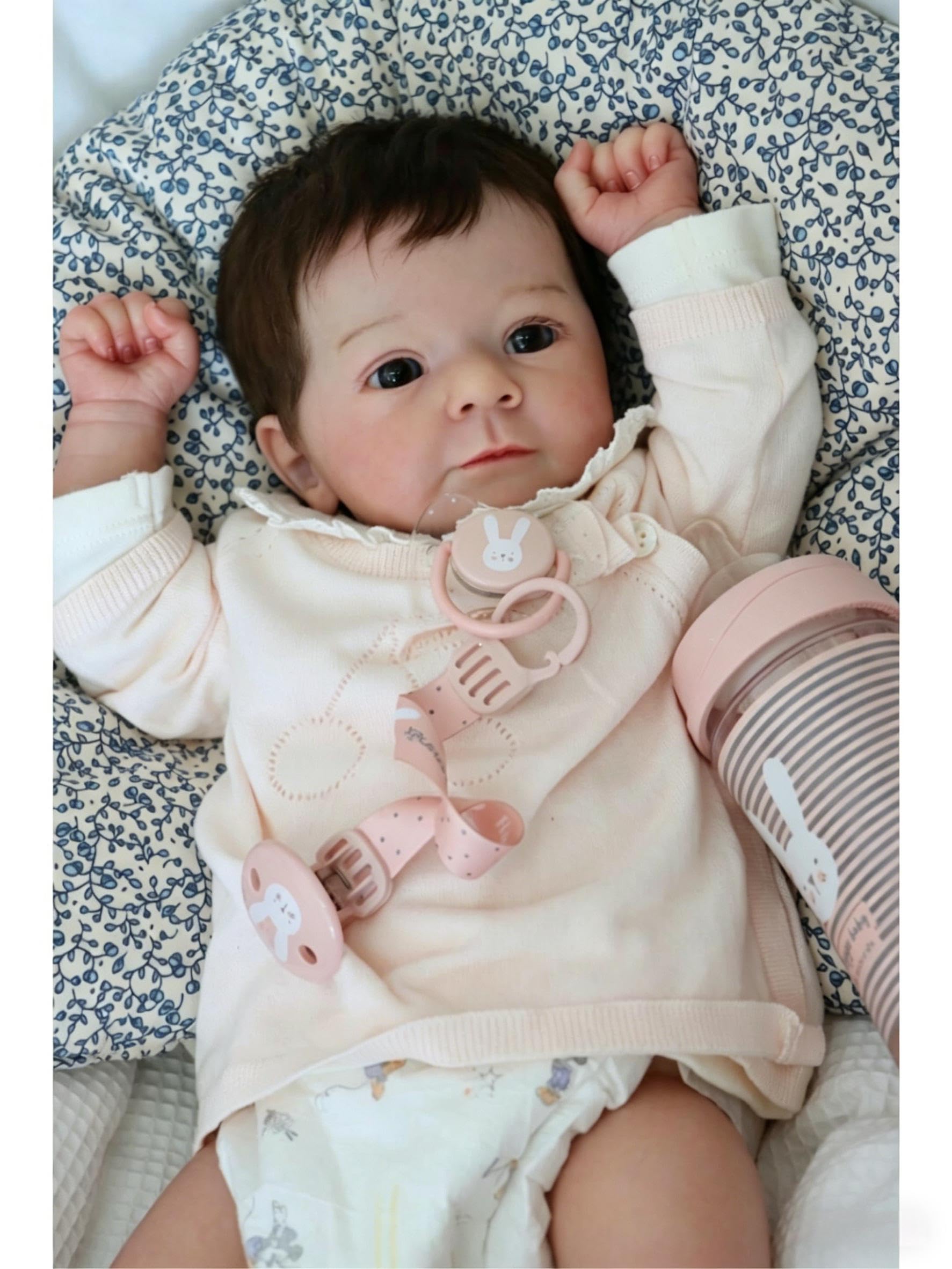 RXDOLL Realistyczne lalki Reborn Baby Dolls silikonowe na całe ciało, winylowe, 45 cm, anatomicznie poprawne lalki dla niemowląt, które wyglądają jak prawdziwe życie, zabawka dla dzieci, zabawka do
