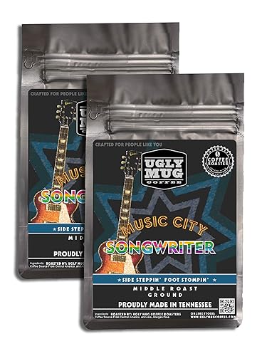 Miniatura 5 de Ugly Mug Coffee Signature Organic Blend Mix Roast  Paquetes de café molido de 2 a 12 onzas (Memphis Blues, grano entero)