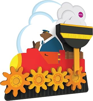 ORIBEL VertiPlay Wall Toy, Wooden Toy and Nursery Room Decor | Easy to Install, Just Stick & Play Mr. Bear