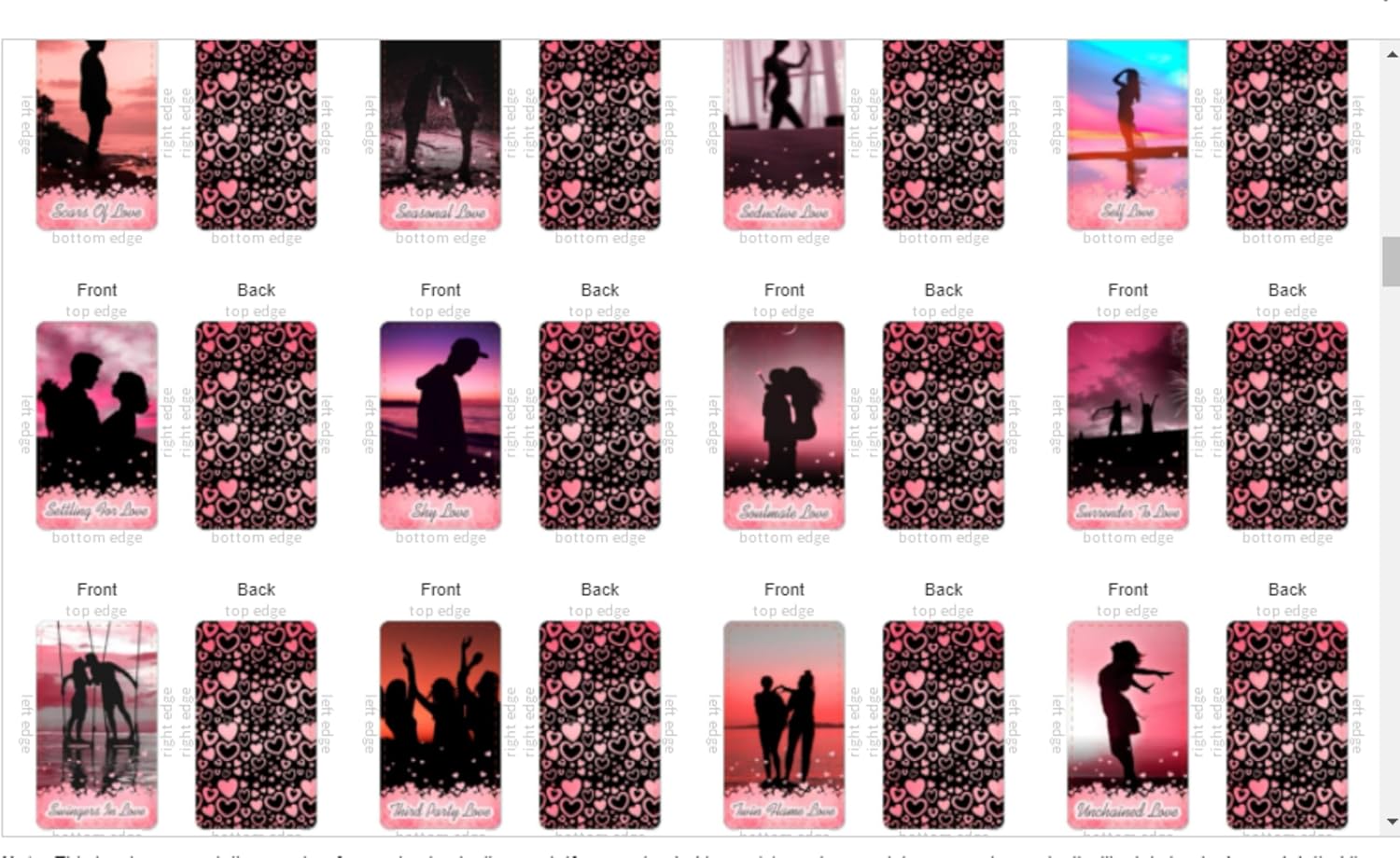 53 Shades of Love Oracle Deck | Love Keywords | Soulmates | Twin Flames | Easy to Read | 53 Cards