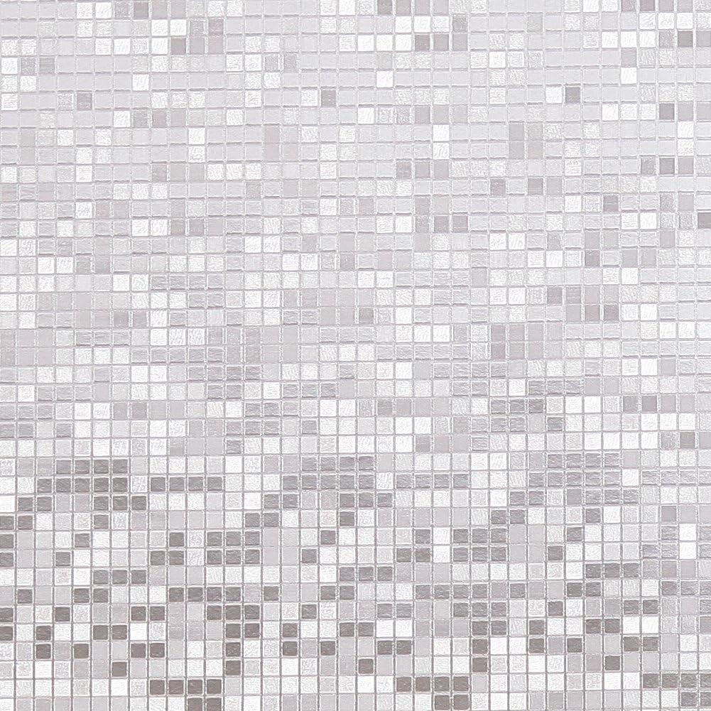 HANMERO Wallpaper Luxury Gold Foil Mosaic Background Flicker Wall Paper Modern Hotel Ceiling Shop Wall Decorative Wallpaper Roll Silver