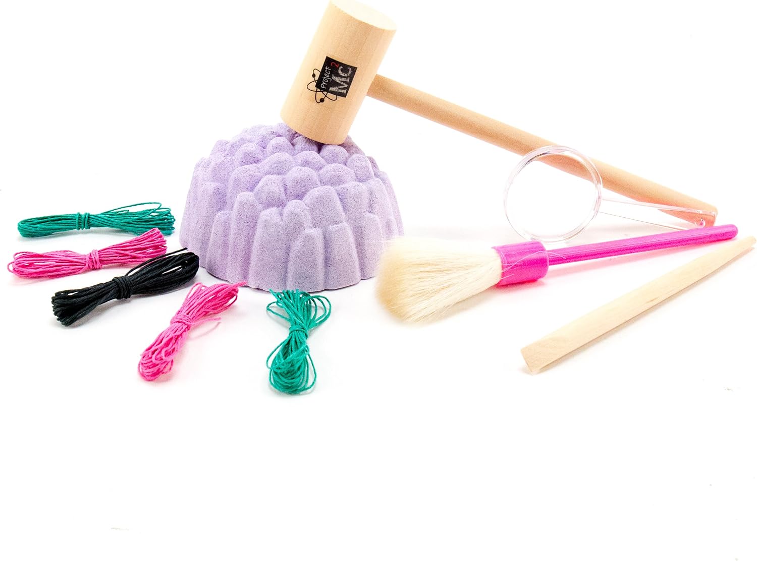 Project Mc2 Gemstone Reveal Stem Science Kit by Horizon Group USA, Excavate, Dig Or Fizz & Bubble to Reveal 5 Real Gemstones for DIY Jewelry Making. Includes Excavation Tools, Magnifying Glass & More