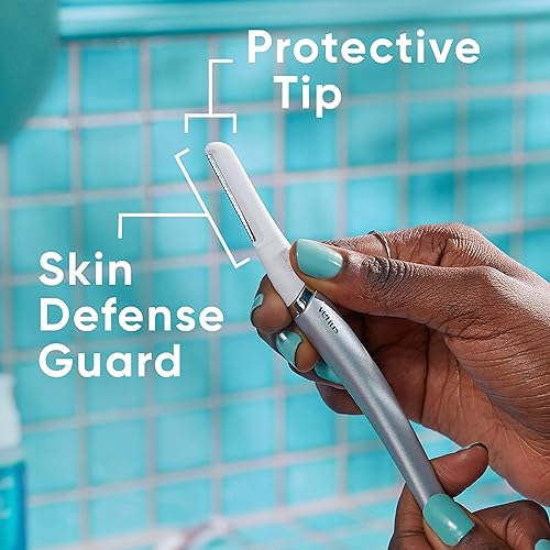 Miniatura 6 de Gillette Venus Maquinilla de afeitar facial, herramienta de dermaplaning exfoliante para mango facial con 5 recambios de cuchillas