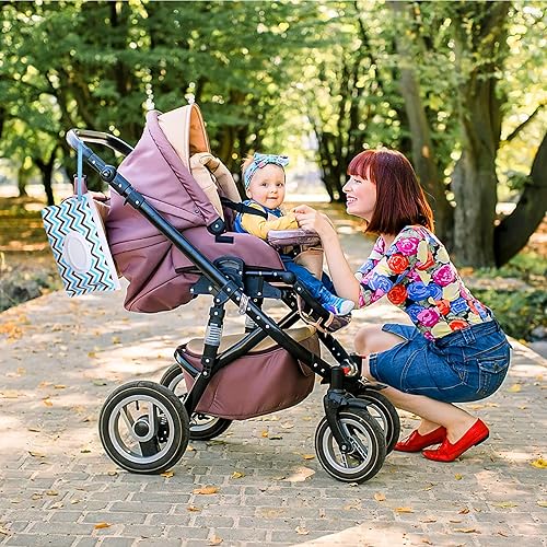 Miniatura 5 de FEBSNOW Paquete de 2 recipientes de toallitas para bebé, bolsa portátil reutilizable para toallitas húmedas, contenedor dispensador de toallitas,