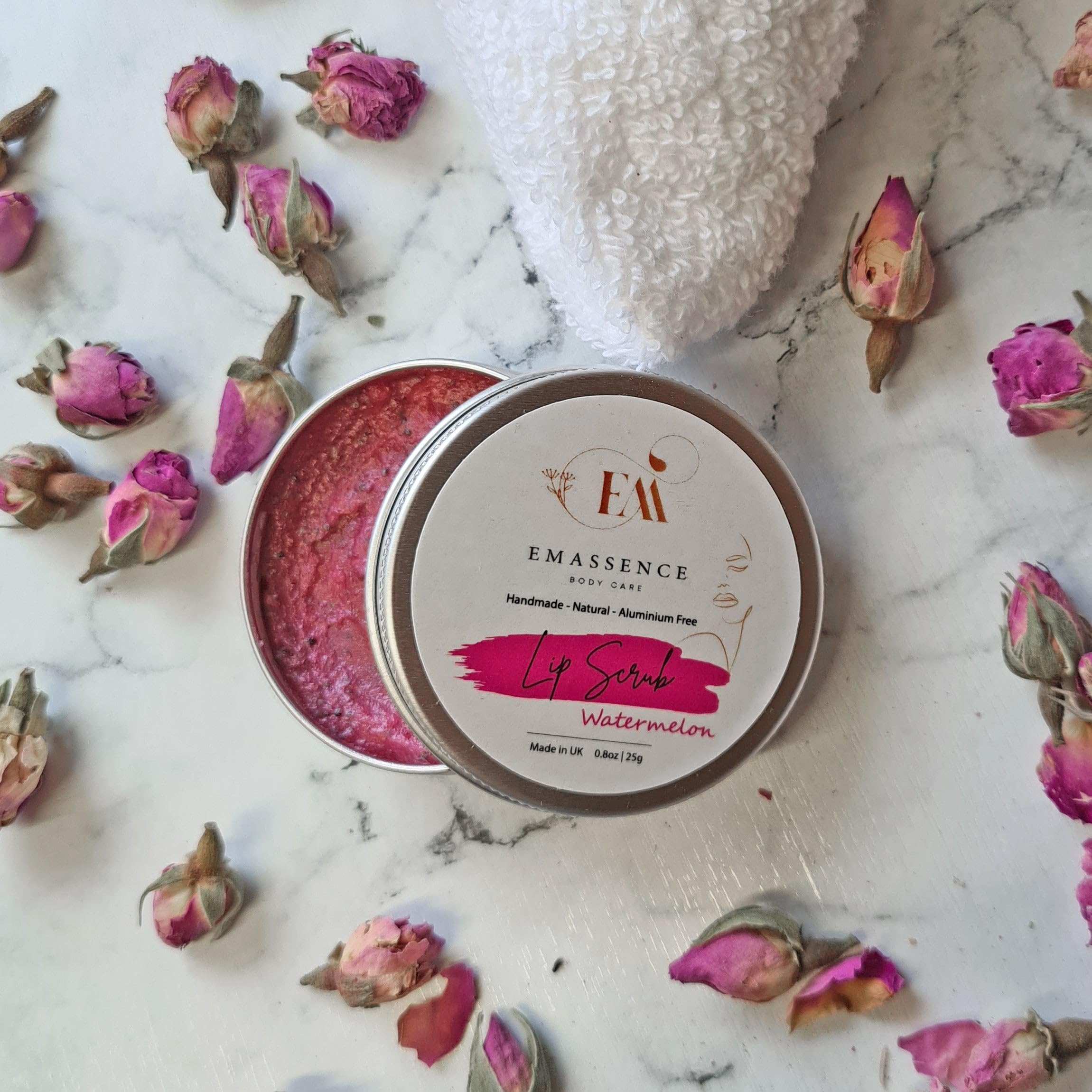 Gommage à lèvres pastèque - Exfoliant bio pour les lèvres éclaircissantes et douces