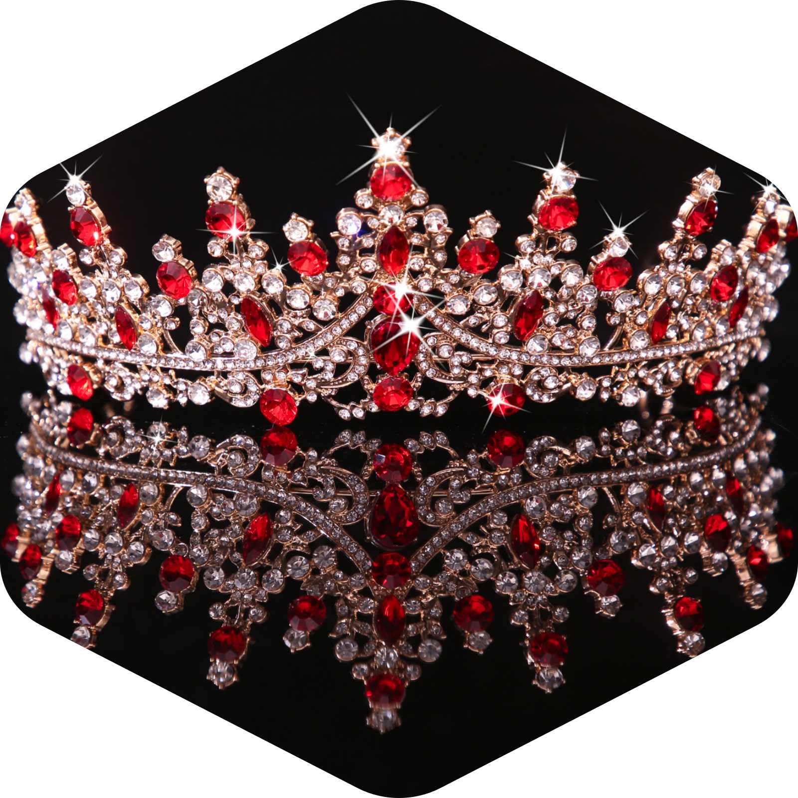 Tiaras Crowns for Women, Crystal Princess Tiaras Rhinestone Queen Headband Wedding Bridal Hair Accessories For Birthday Prom Pageant Party (A6)