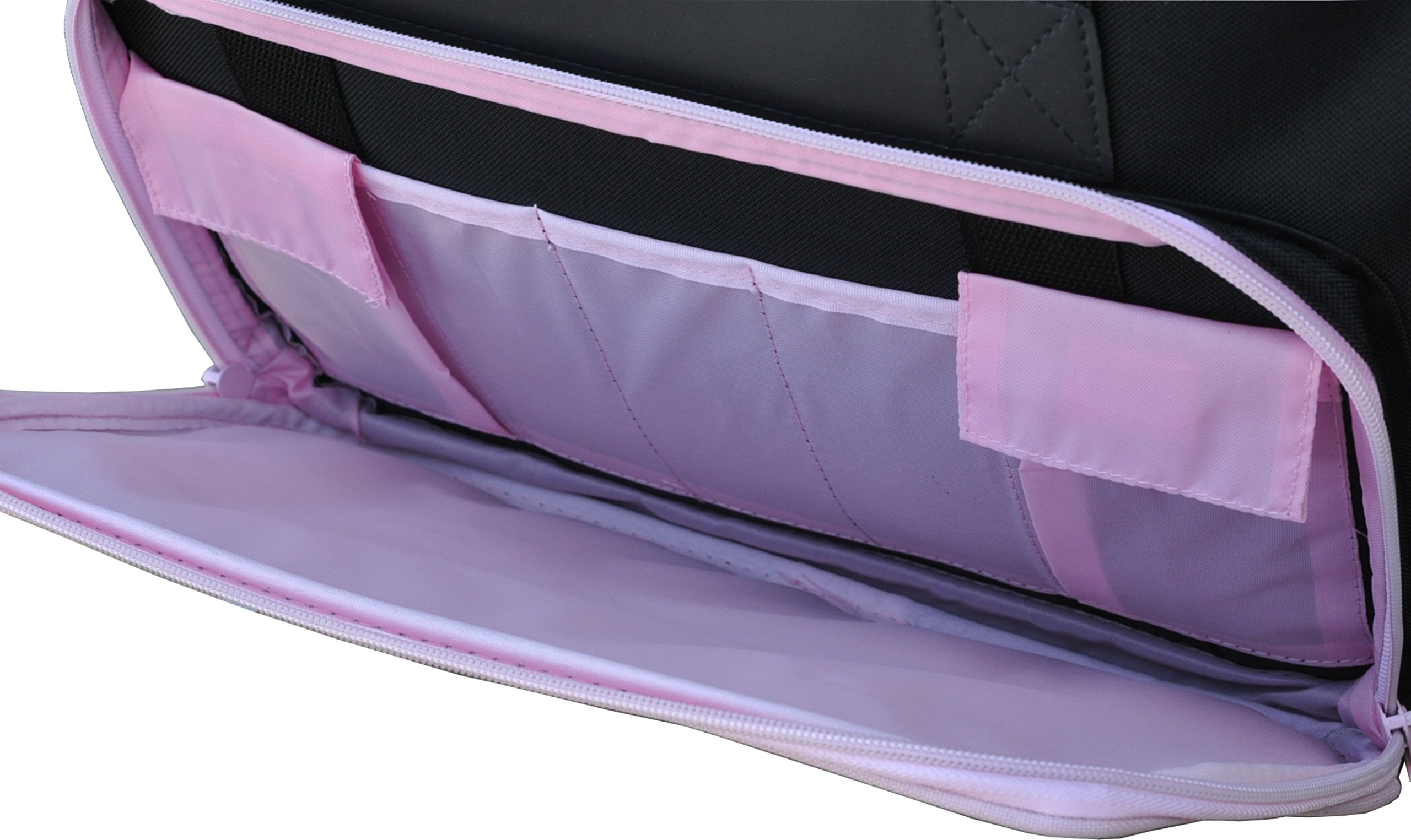 foolsGold Pro Sac de Machine à Coudre rembourré épais Sacoche de Transport - Noir/Rose