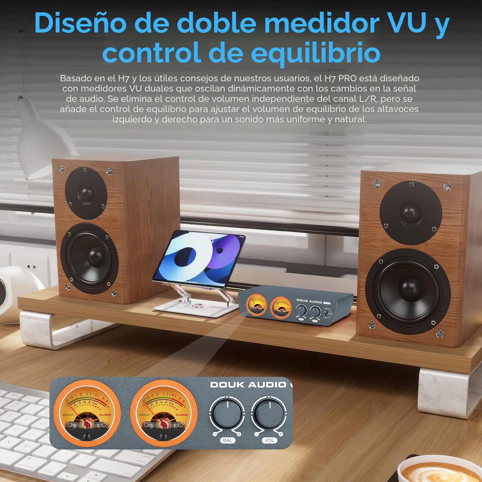 Douk Audio H7PRO TPA3255 - Amplificador de alta fidelidad digital con amplificador estéreo para casa, 300 W