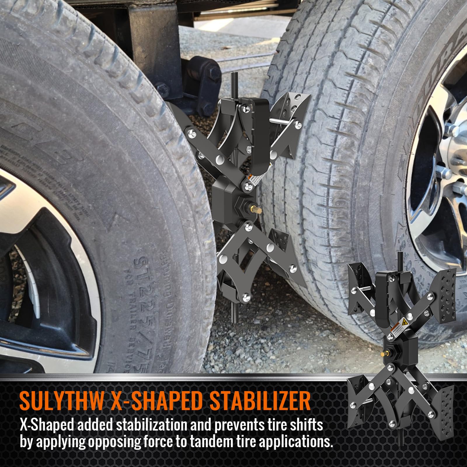 Maxchock Wheel Chock X-Shaped Stabilizer (Attachment To The Drill - View #7