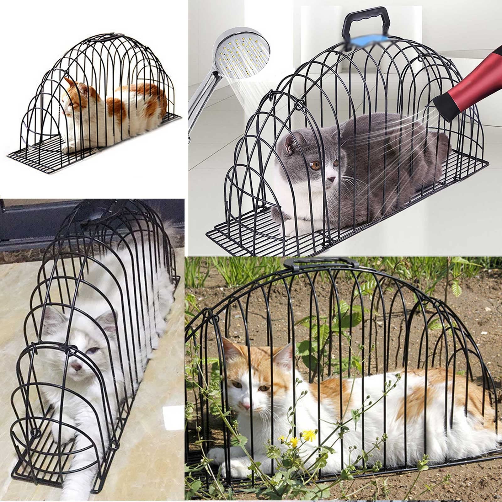 Jaula para Gatos, baño para Gatos, Bolsa de Aseo para Gatos, Ducha para Gatos, baño para Perros, cortauñas, mordedor y rascador, Accesorio de Aseo para Cachorros (tamaño: L)