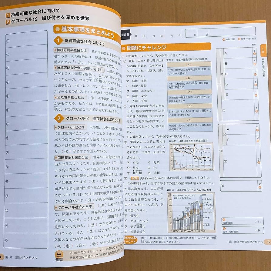 新学習指導要領対応　新しい社会公民 徹底ワーク別冊解答編 付属東京書籍編集部 編 61tMQpItMHL._AC_SY200_QL15_.jpg