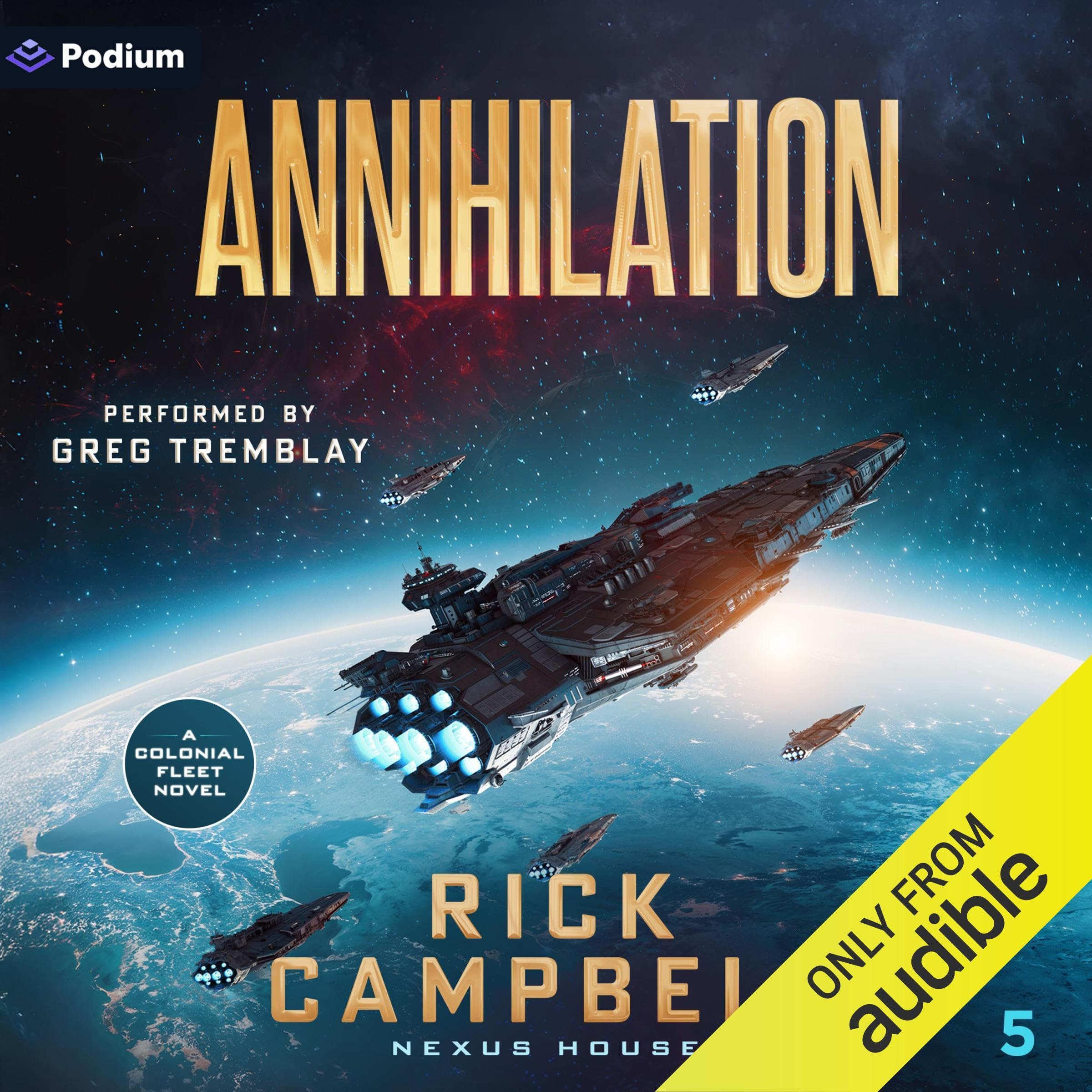 Cover art for Annihilation: A Colonial Fleet Novel