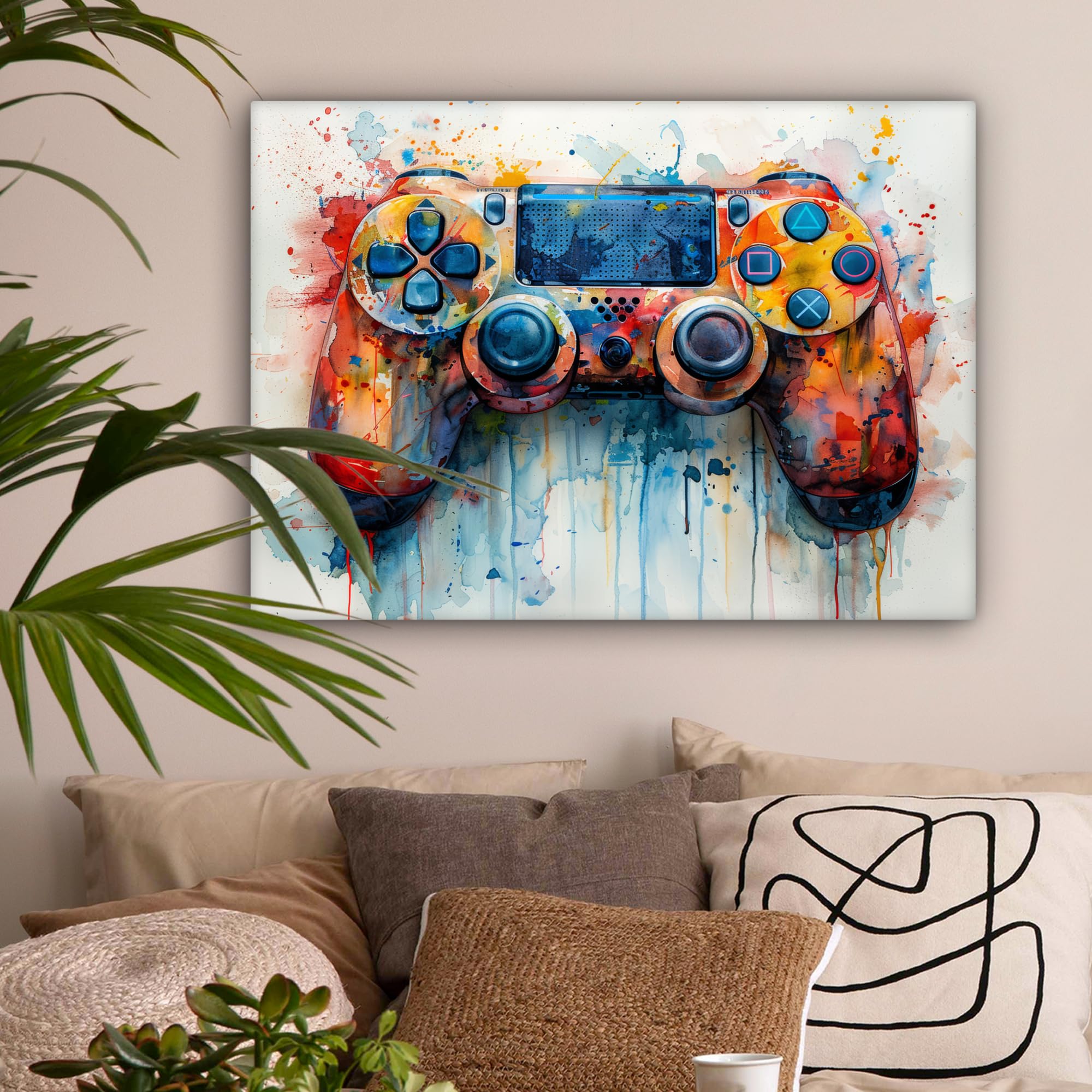 Quadro Su Tela Ypxzzj Colorfull – Rana Con Occhiali, Arte Moderna, 35,6x35,6 Cm, Stampa Artistica Colorata Per Decorazione Cameretta, Soggiorno, Ufficio