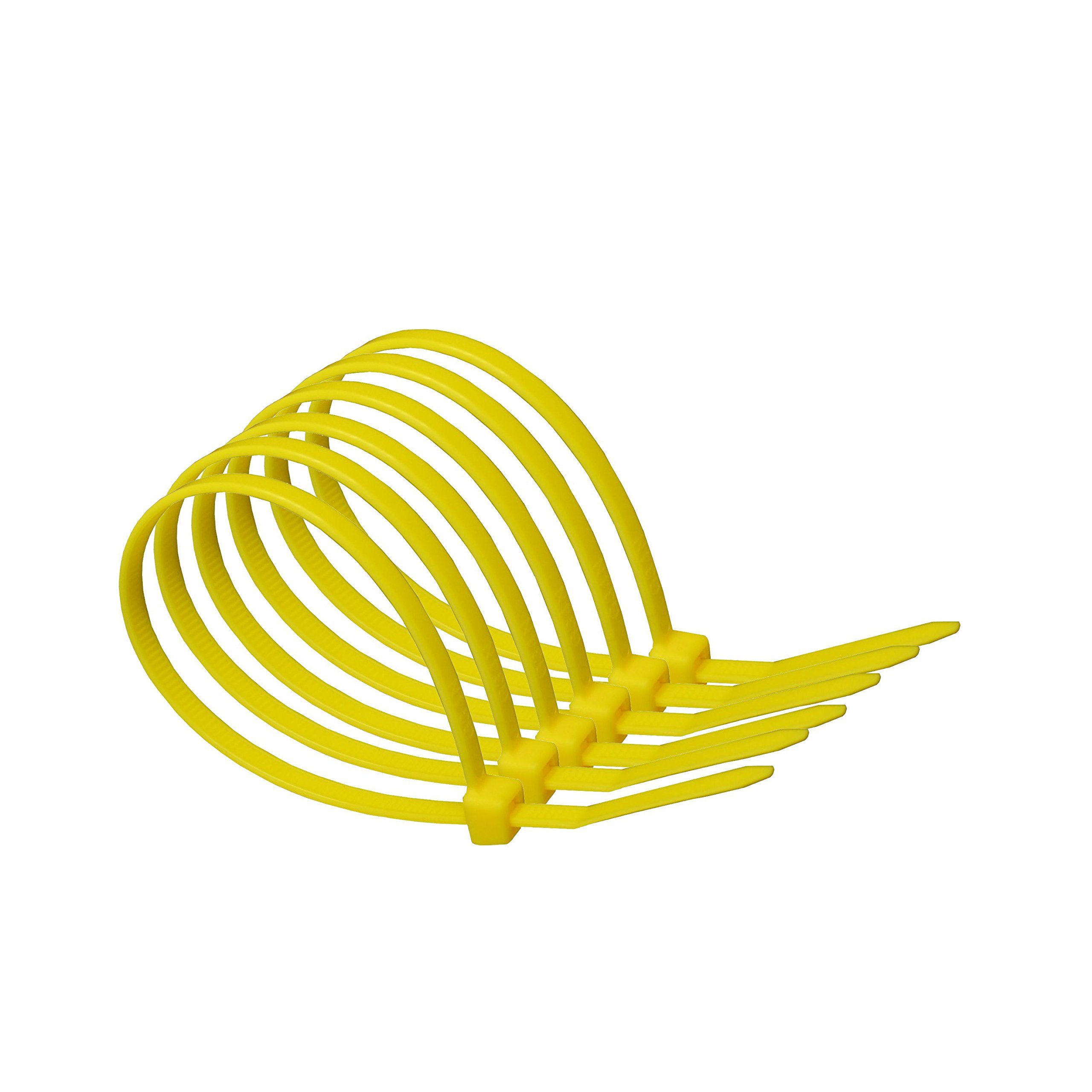 Newsome Yellow 100Mm X 2.5Mm Nylon Cable Ties (Pack Of 20)