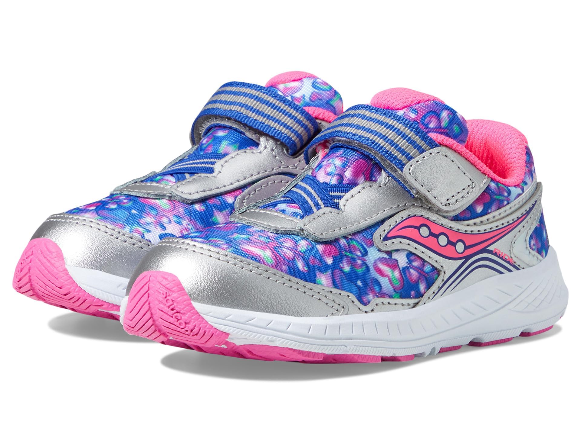 Saucony Ride 10 Jr Running Shoes For Girls - Kids' Lightweight Sneakers With ISOFIT Technology