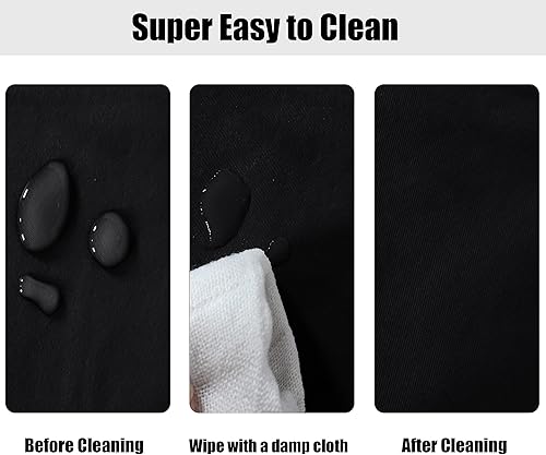 Miniatura 4 de LUSHVIDA - Mantel para mesa redonda impermeable y con borde elástico, de vinilo, ajustable a la mesa, para mesas de hasta entre 36 y 44 pulgadas, R