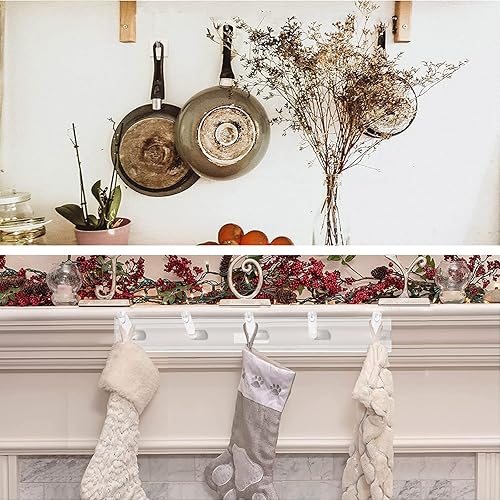 Miniatura 6 de 4 piezas de acrílico montado en la pared collares organizadores con 6 ganchos adhesivos transparentes para joyas colgantes para collares, pulseras,