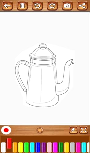 Coloring Book Kitchen For Girls