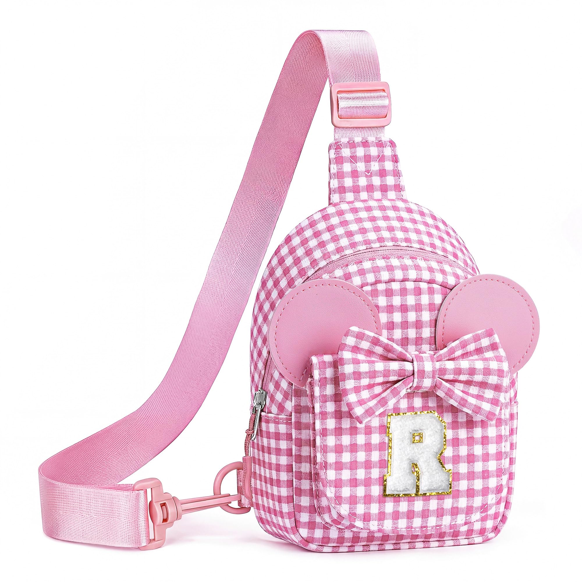 Anoup Girls Kids Sling Bag Birthday Gifts for 2-8 Year Old Girl, Pink R