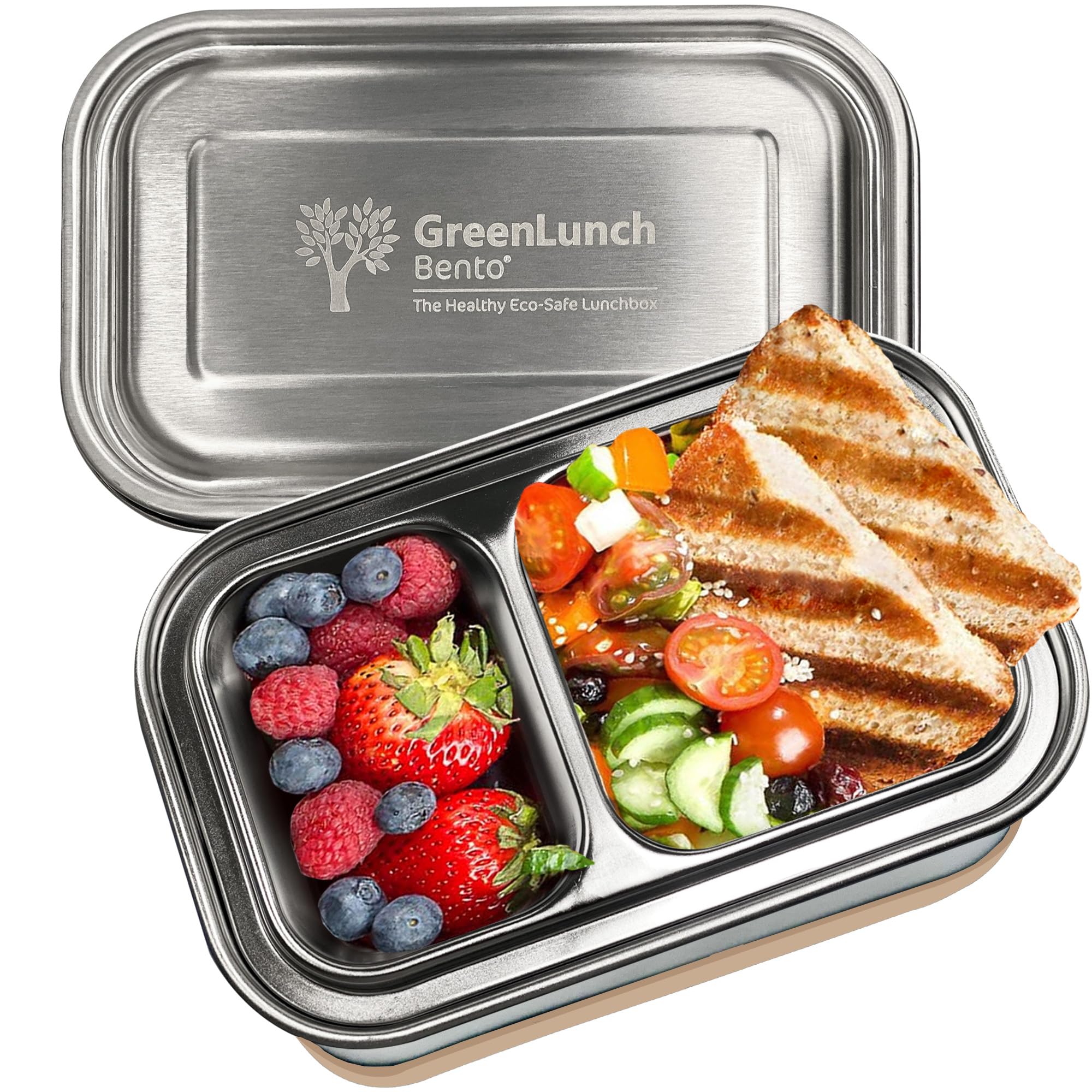 GreenLunch 2-Piece Stainless Steel Bento Box