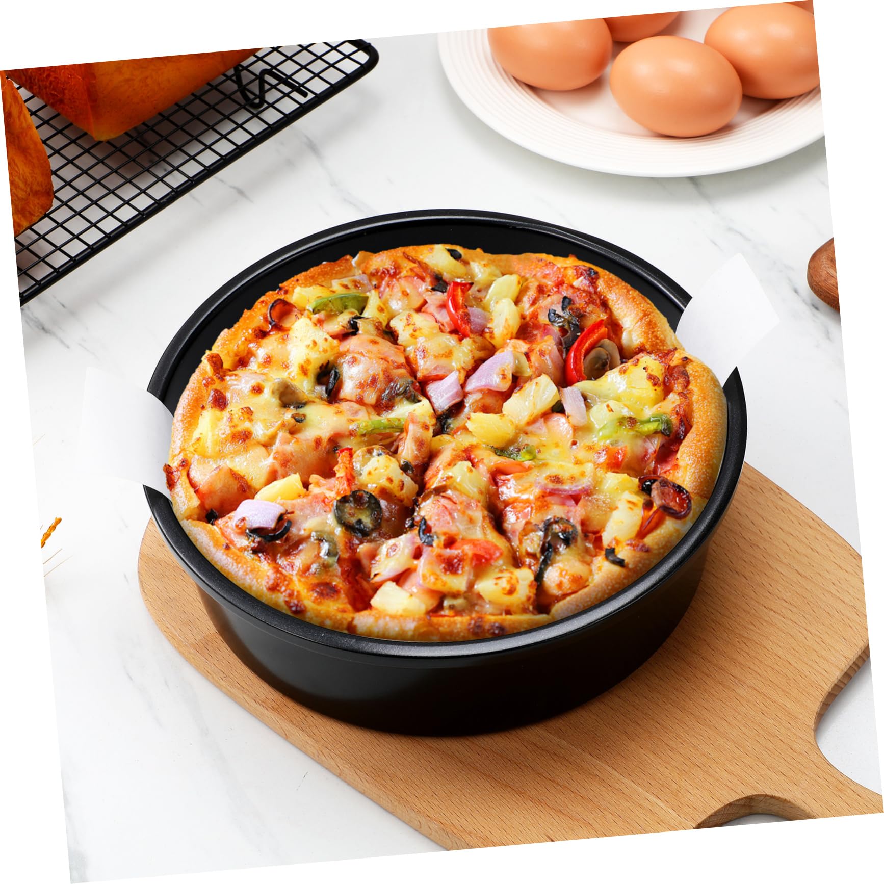 VALICLUD 3 Szt Forma Do Pieczenia Ciasta Foremki Do Ciasta Artykuły Do ​​Pieczenia Foremki Do Ciasta Papier Pergaminowy Do Frytkownicy Powietrznej Papier Pergaminowy Do Frytkownicy