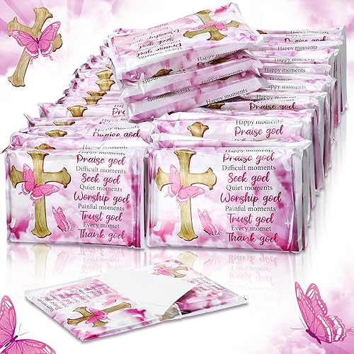 PerKoop 100 paquetes de pañuelos faciales de bolsillo de bolsillo de 3 capas de pañuelos delgados desechables, tamaño cartera, pañuelos de boda para