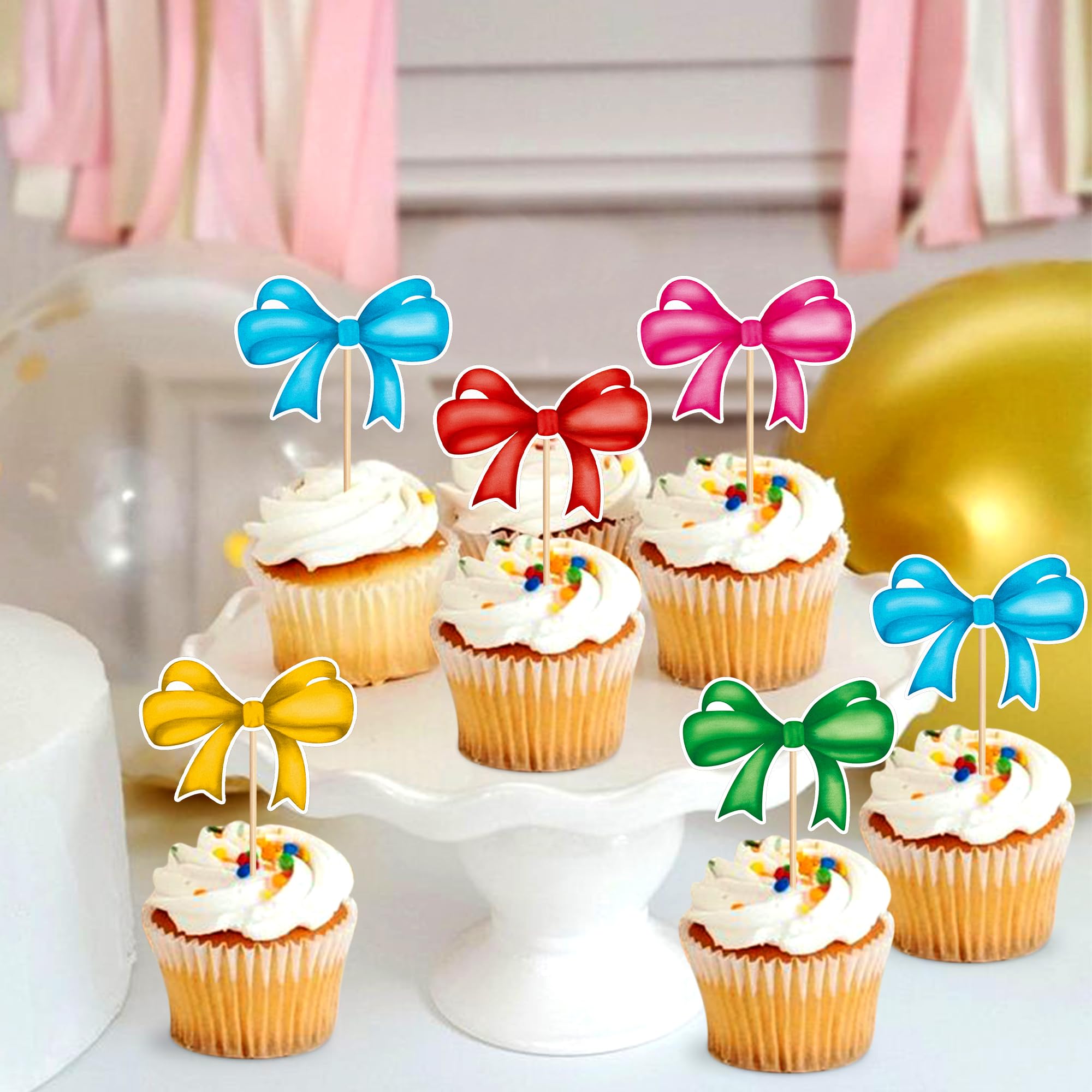 Ephlyn 24 Topper Per Cupcake A Forma Di Corona Glitterata Con Corona Regina E Principessa, Per
