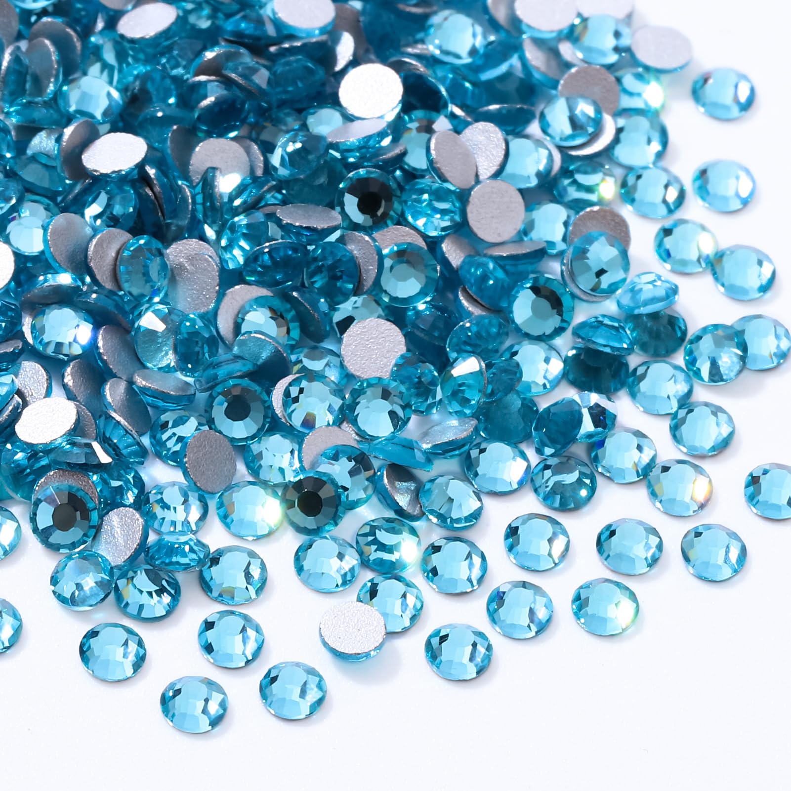 1440PCS Malachite Blue SS8 Flatback Rhinestones(2.3-2.5mm)