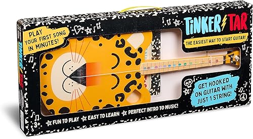 Miniatura 2 de Guitarra Leopardo - La forma más fácil de comenzar y aprender guitarra - 1 instrumento de juguete de cuerda para niños introducción perfecta a la