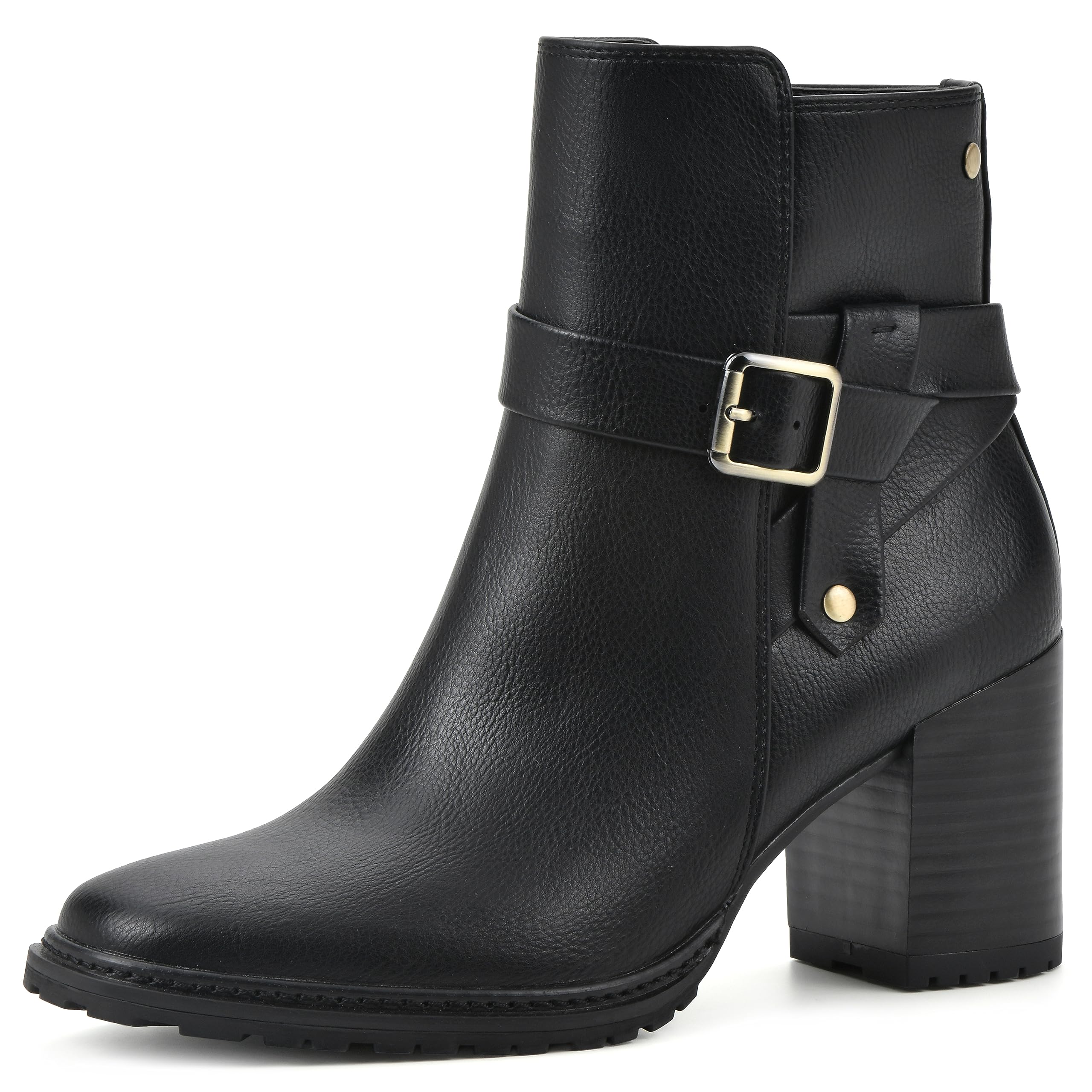 WHITE MOUNTAIN Women's Shoes Livid Stack-Heeled Ankle Bootie