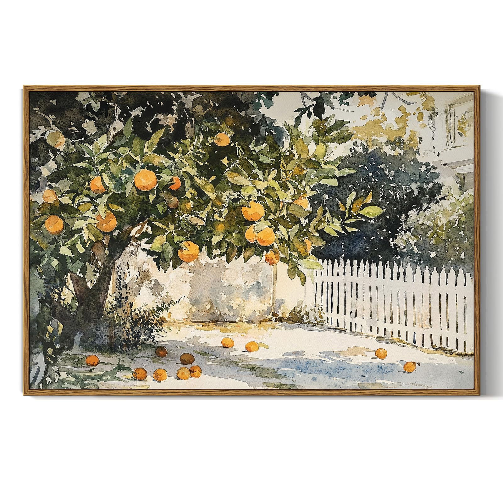 InSimSea Framed Canvas Wall Art, Meadow with Flowers Painting, Landscape for Living Room, Bedroom, Home, Bathroom Decor, 8x10 — view 37