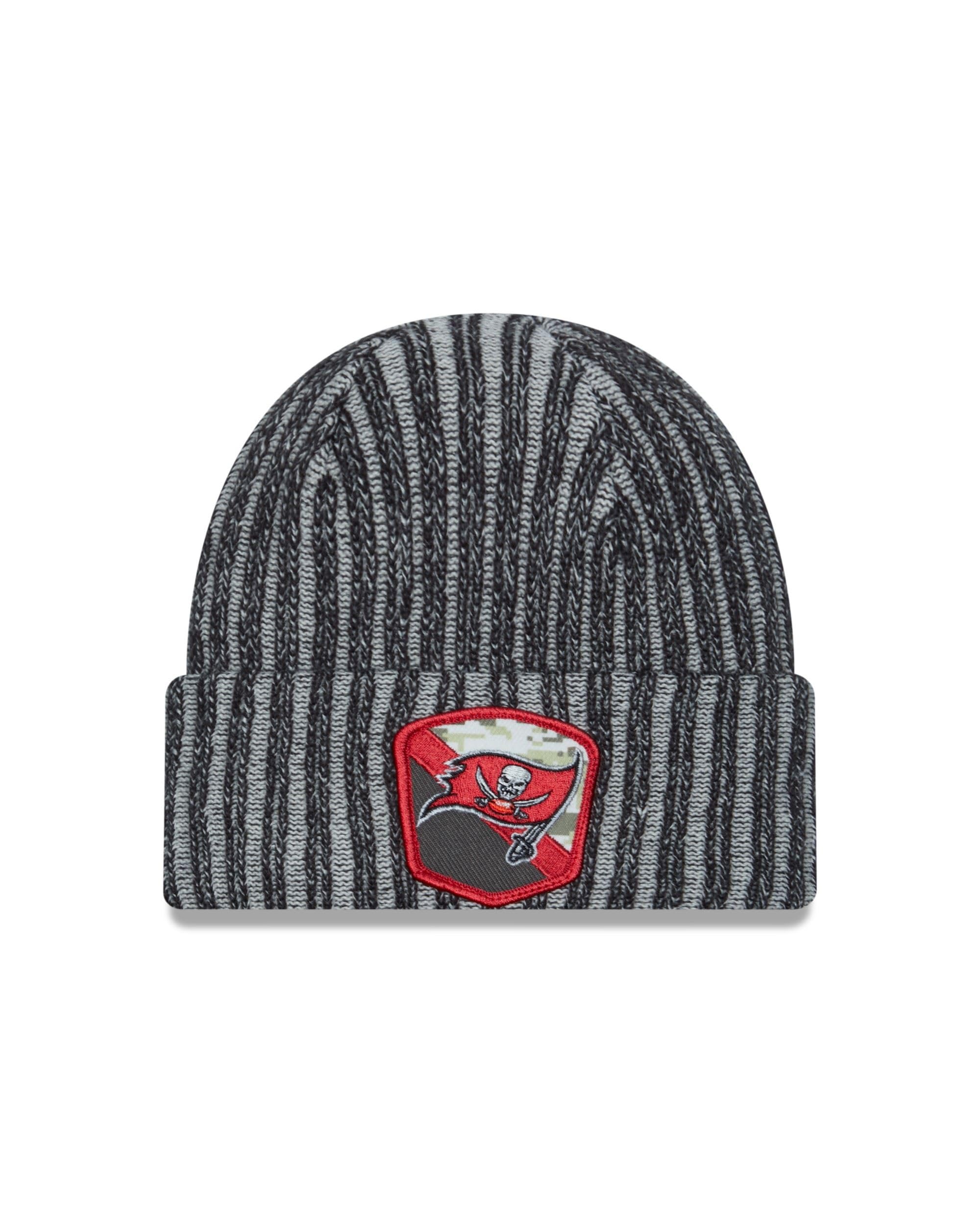 New Era Tampa Bay Buccaneers NFL Salute to Service 2023 Black Cuff Knit Beanie