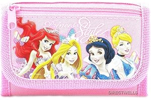 Disney Princess Pink Trifold Wallet for Kids