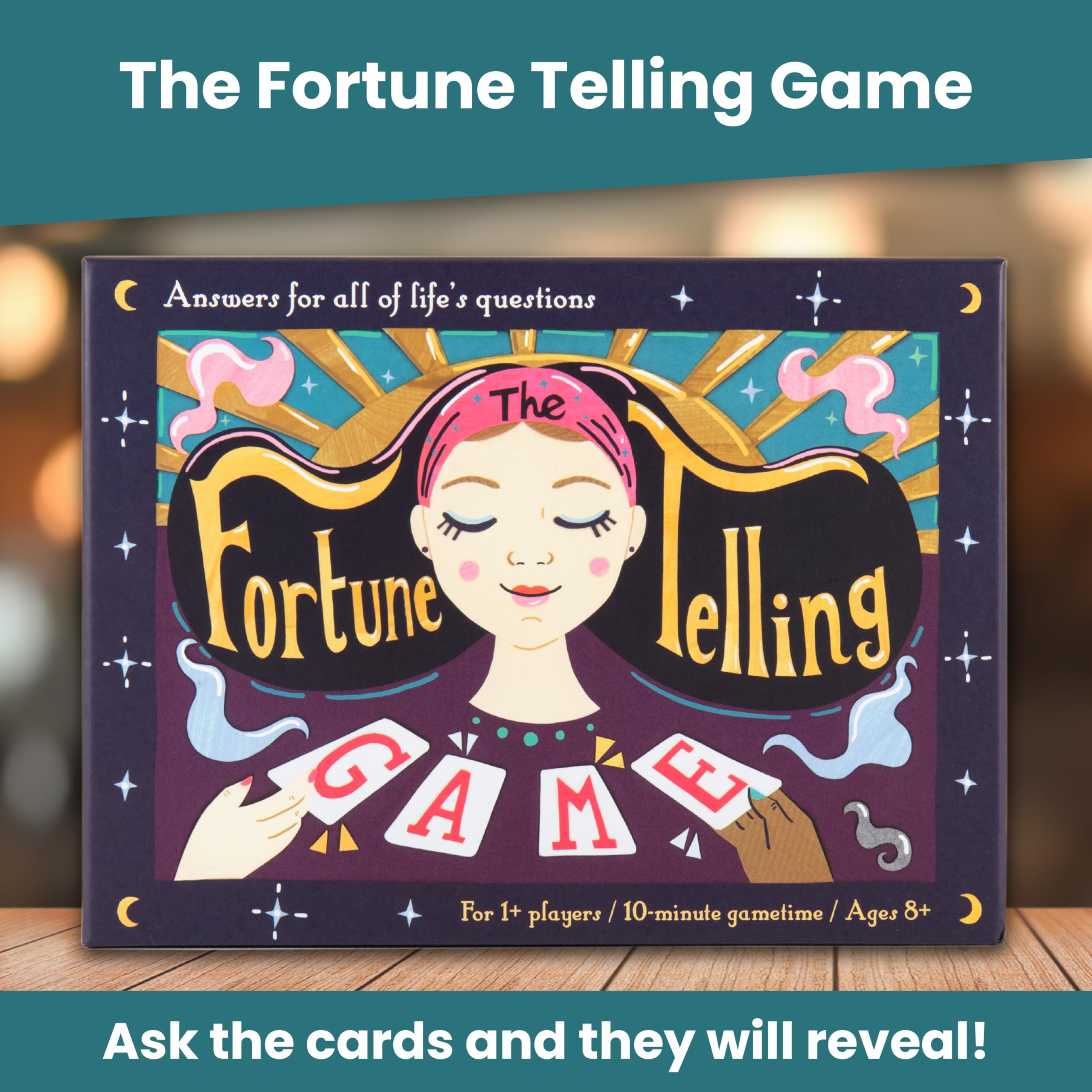 Kuckoo Games: The Fortune Telling Game - answers for all of life's questions, Blue and White, 15 cm x 20 cm - Image 2