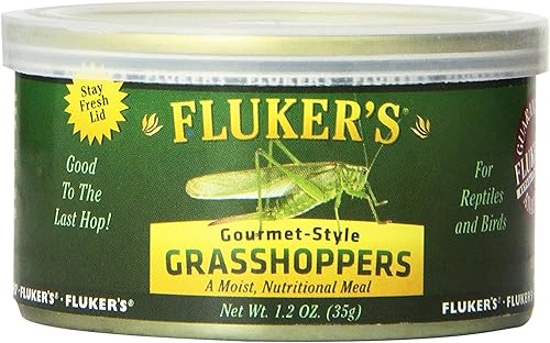 Miniatura 20 de Fluker's Alimento enlatado gourmet para reptiles, peces, pájaros y animales pequeños, cucarachas Dubia, 1.2 oz