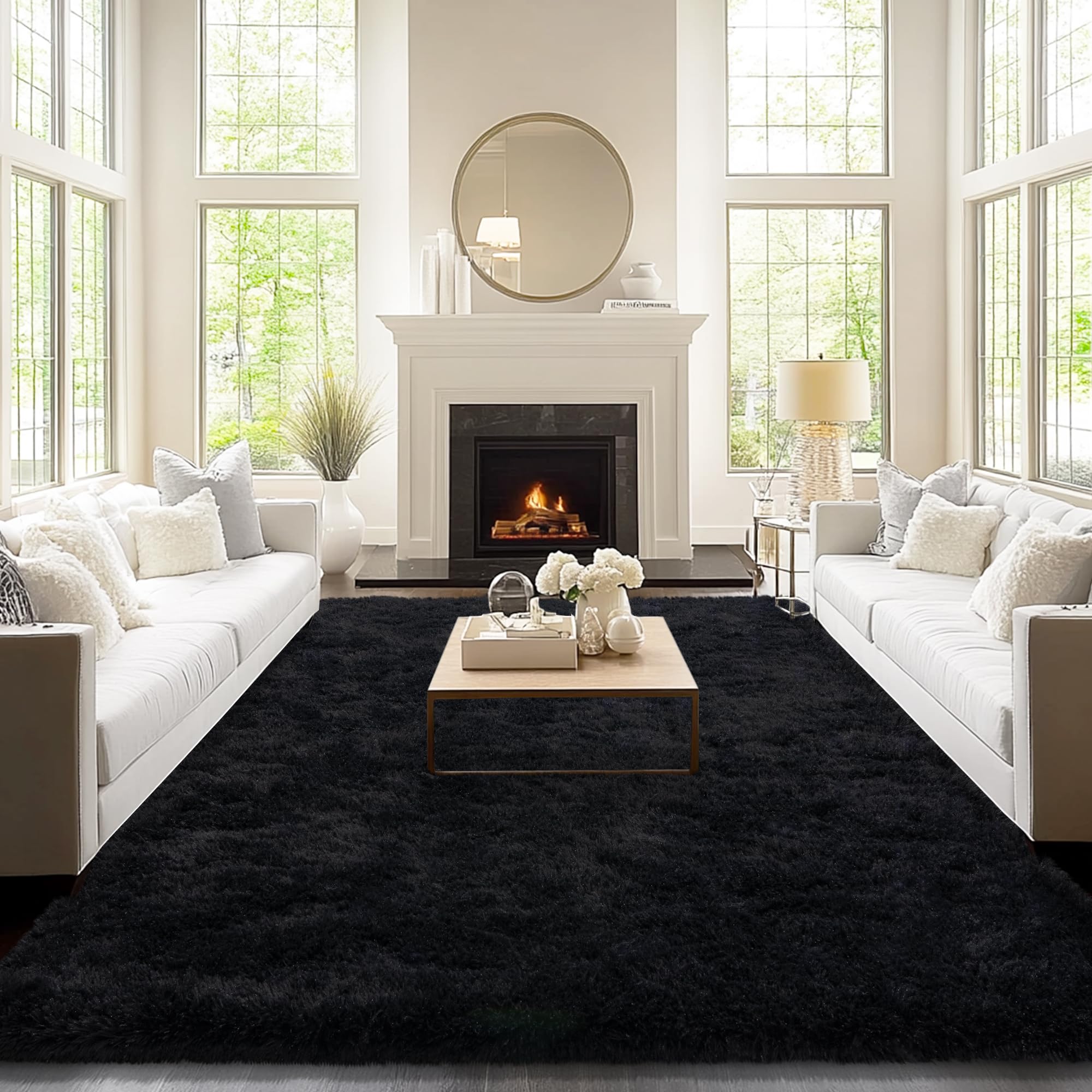 View 1 of AAFKK 9' x 12' Shaggy Area Rug