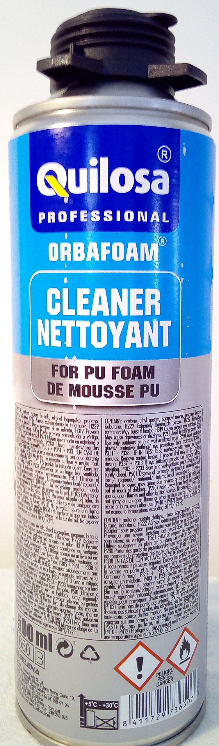 2 espumas expansives Poliuretano Bomba de pistolable 750 ml + 1 pistola + 1 limpiador