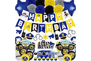 Police Birthday Party Decorations Pack for Kids