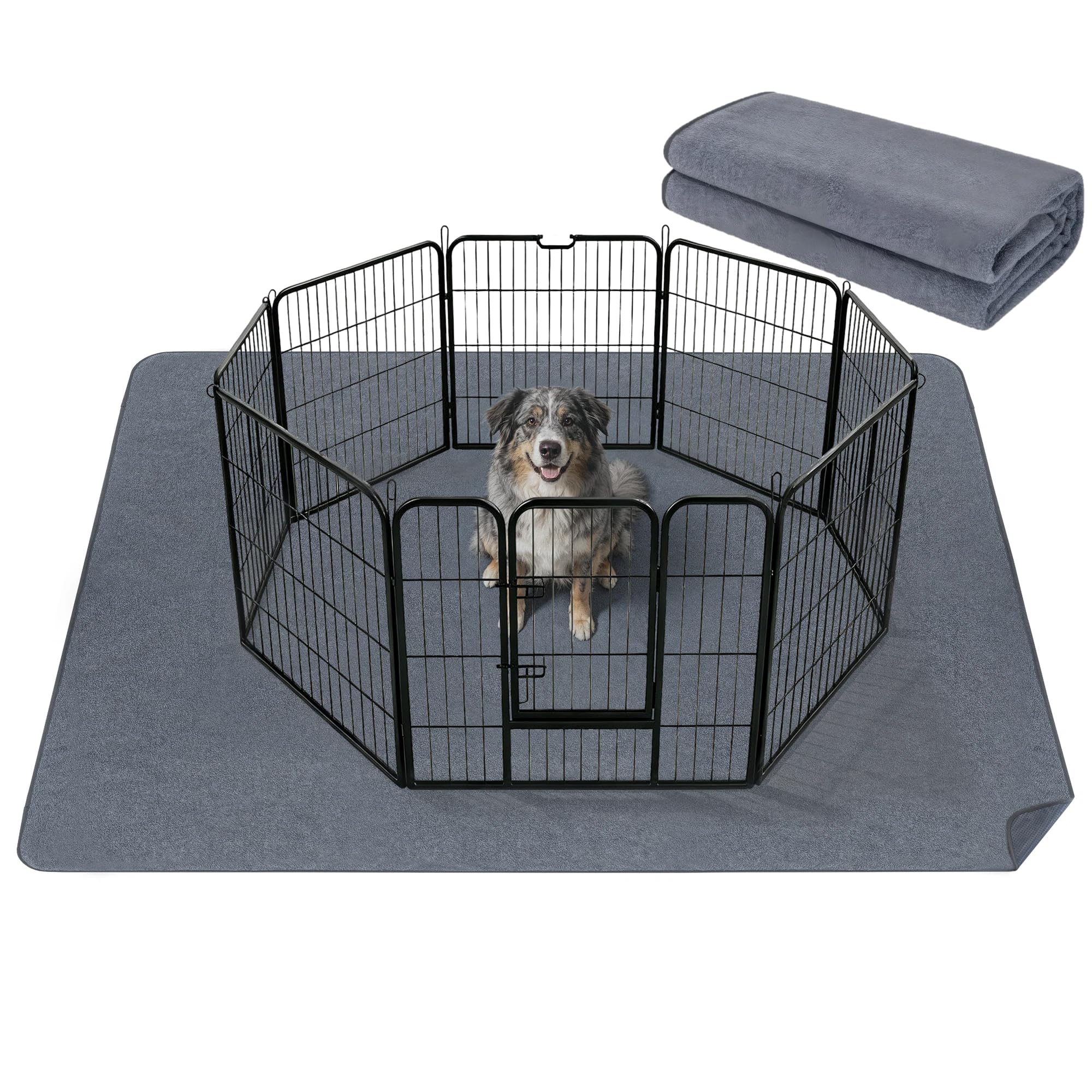 Washable Dog Pee Pad for Puppy Playpen, Crate, Whelping Box, Potty Training